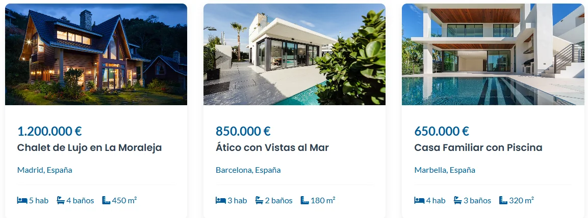 Estructura eficaz de una web inmobiliaria para SEO.